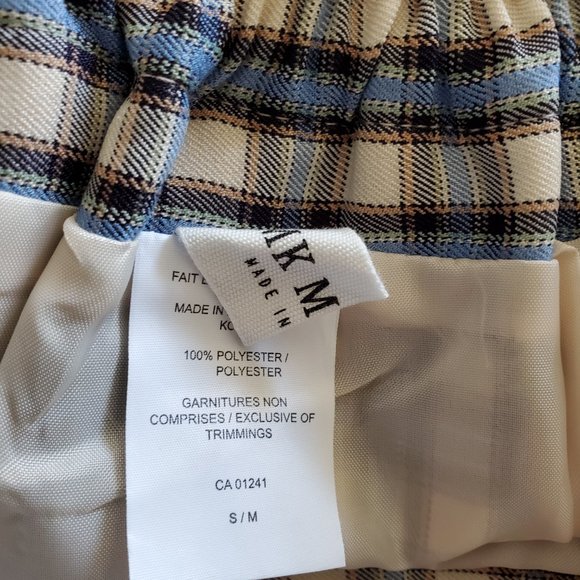 Simons Pleated Check Mini Skirt-fits small to medium size - Picture 5 of 5